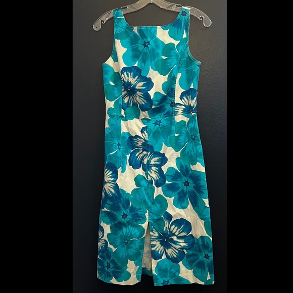 Express Dresses & Skirts - EXPRESS Teal Floral Sleeveless Dress